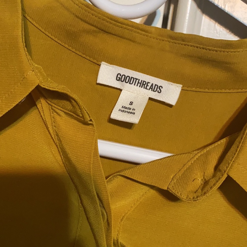 Mustard Yellow Button-Up - Picture 2 of 5